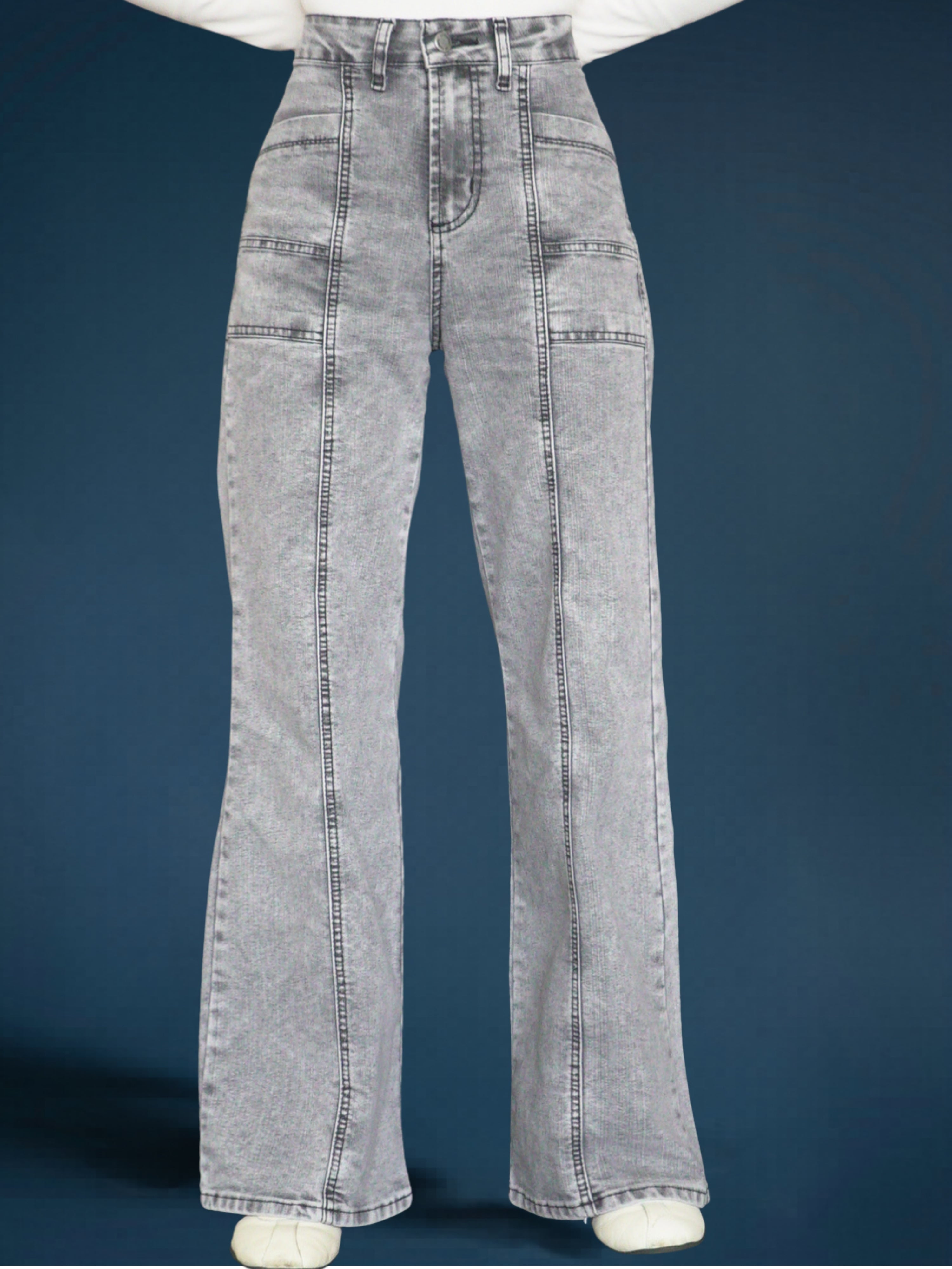 Jeans Mujer De Carriel Wide Leg 595