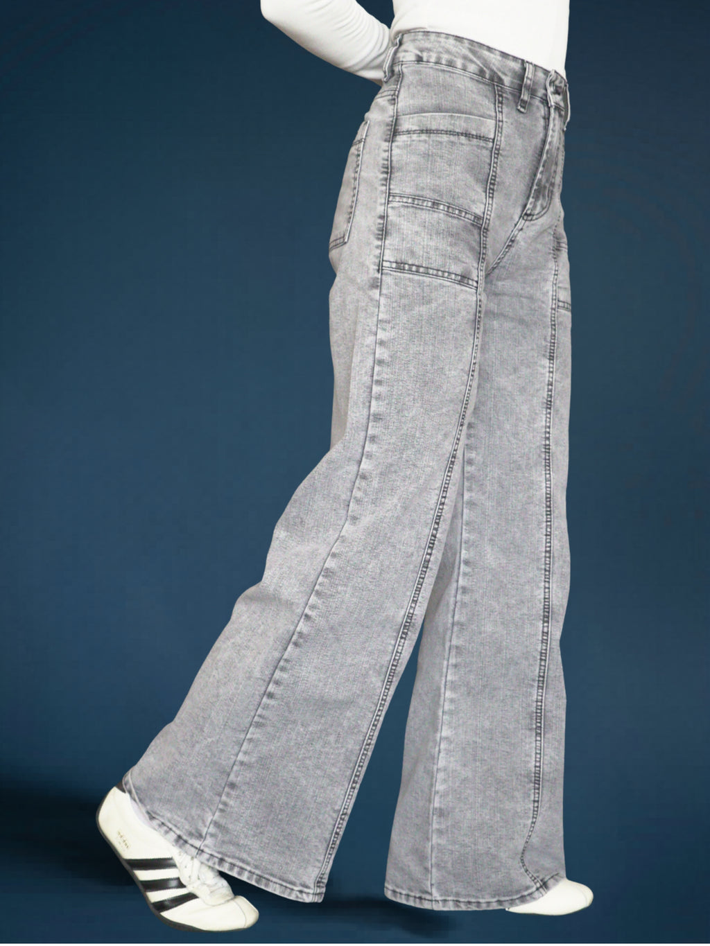 Jeans Mujer De Carriel Wide Leg 595