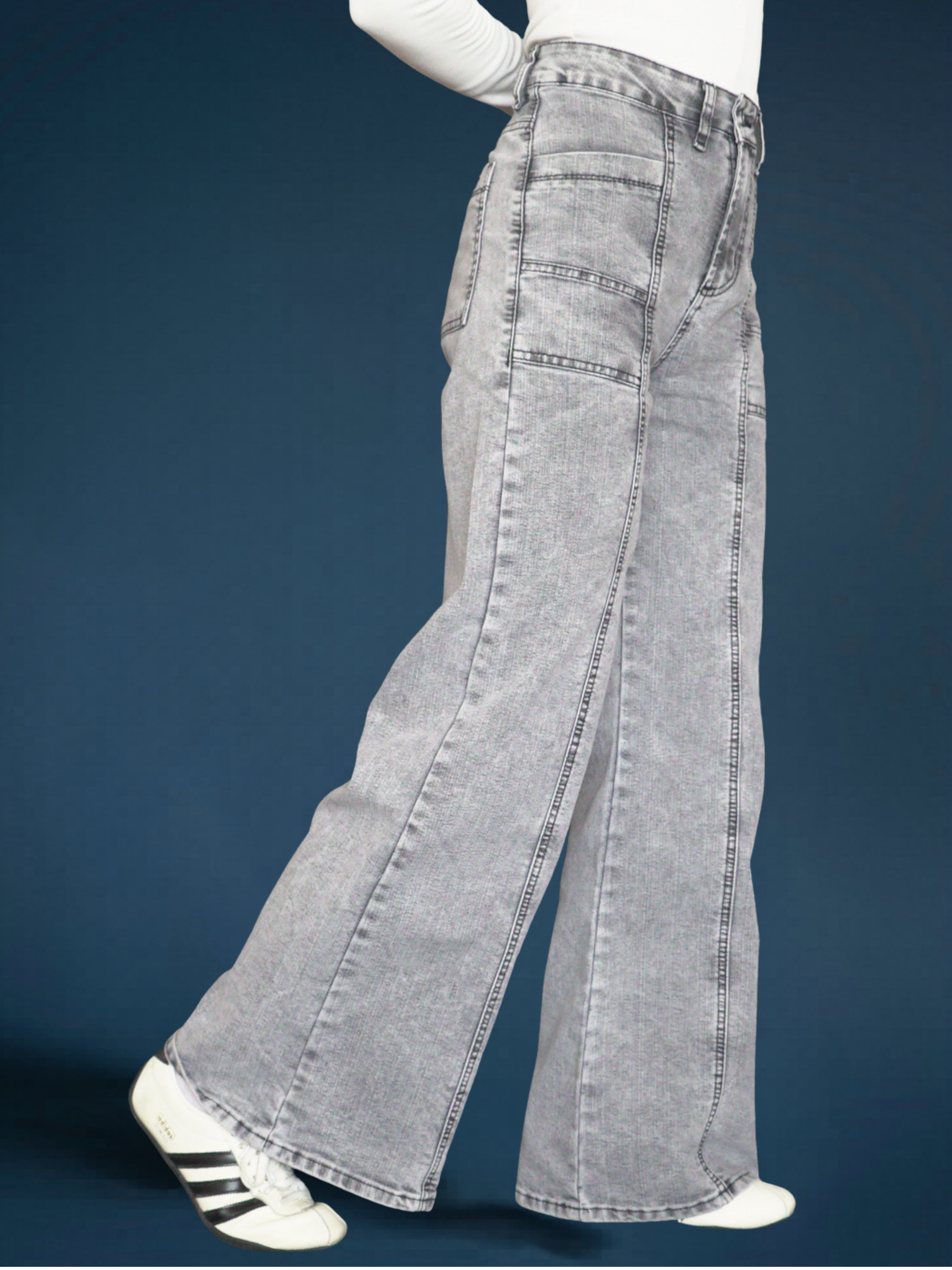 Jeans Mujer De Carriel Wide Leg 595