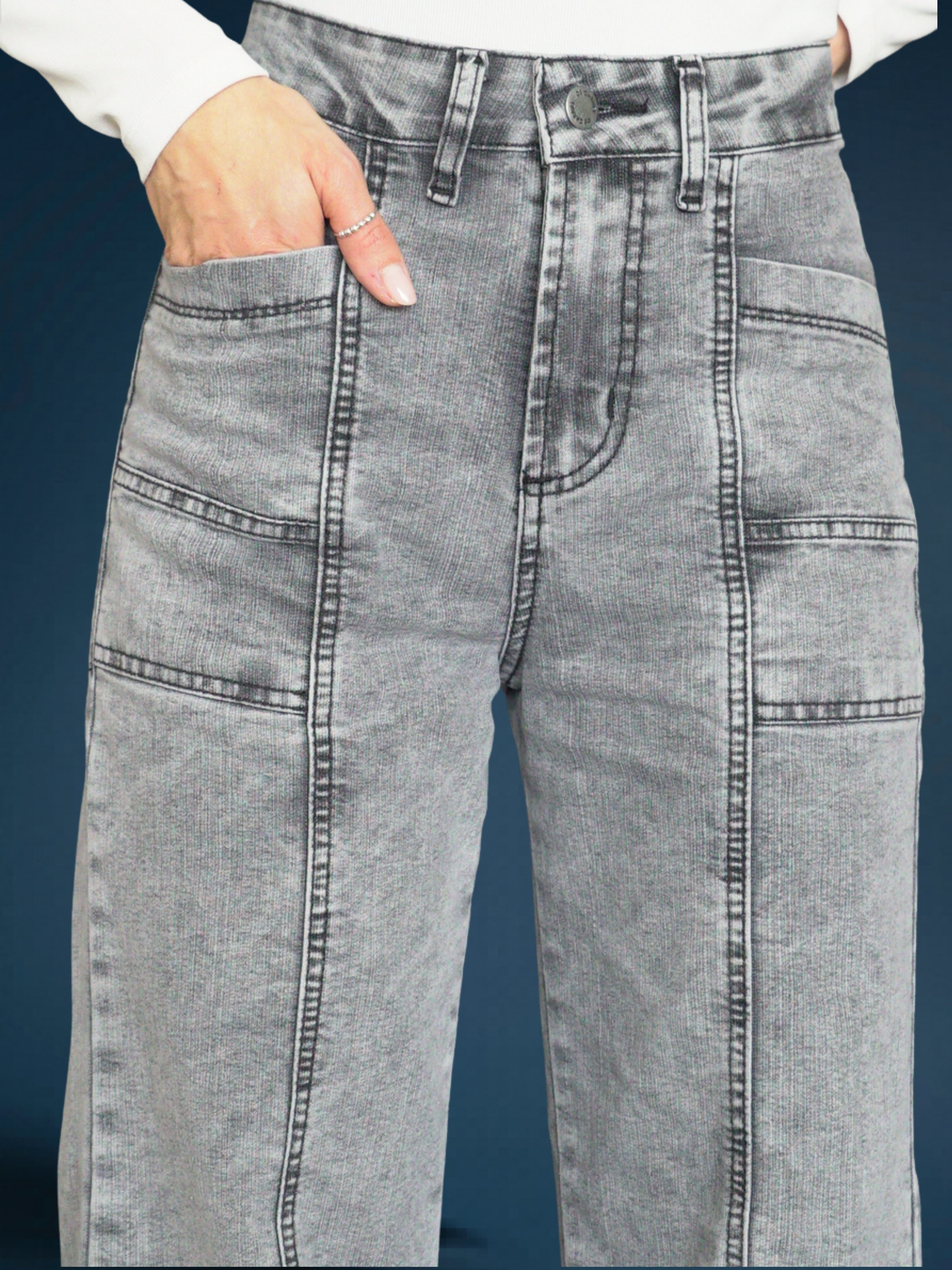 Jeans Mujer De Carriel Wide Leg 595