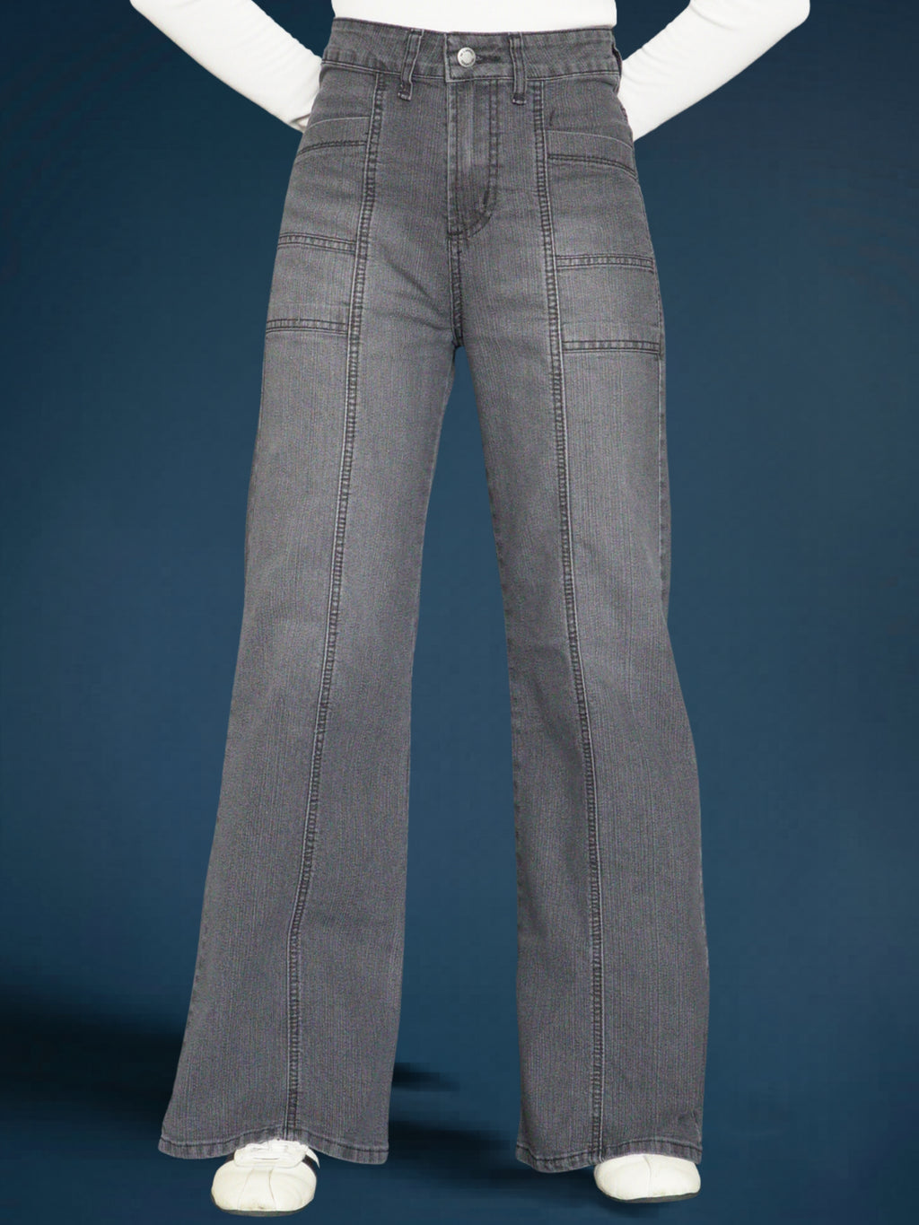 Jeans Mujer De Carriel Wide Leg 595
