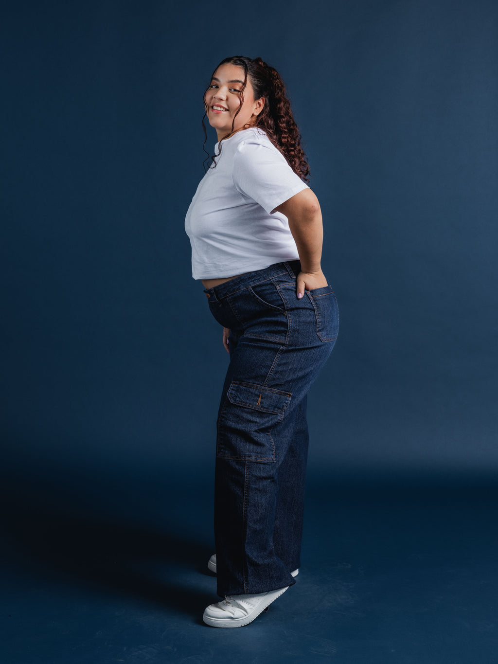 Jeans Mujer De Carriel Wide Leg / Cargo 585
