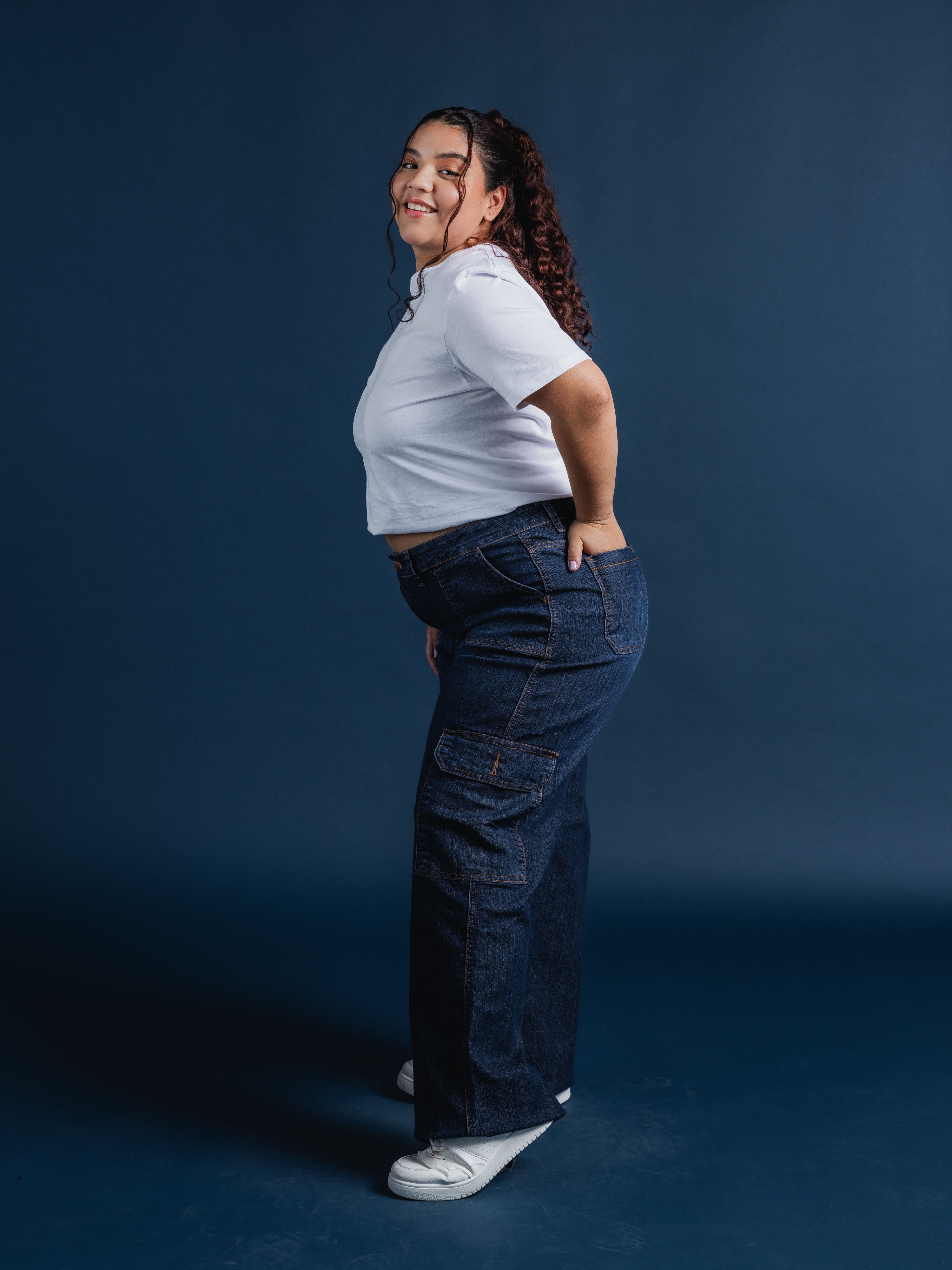 Jeans Mujer De Carriel Wide Leg / Cargo 585