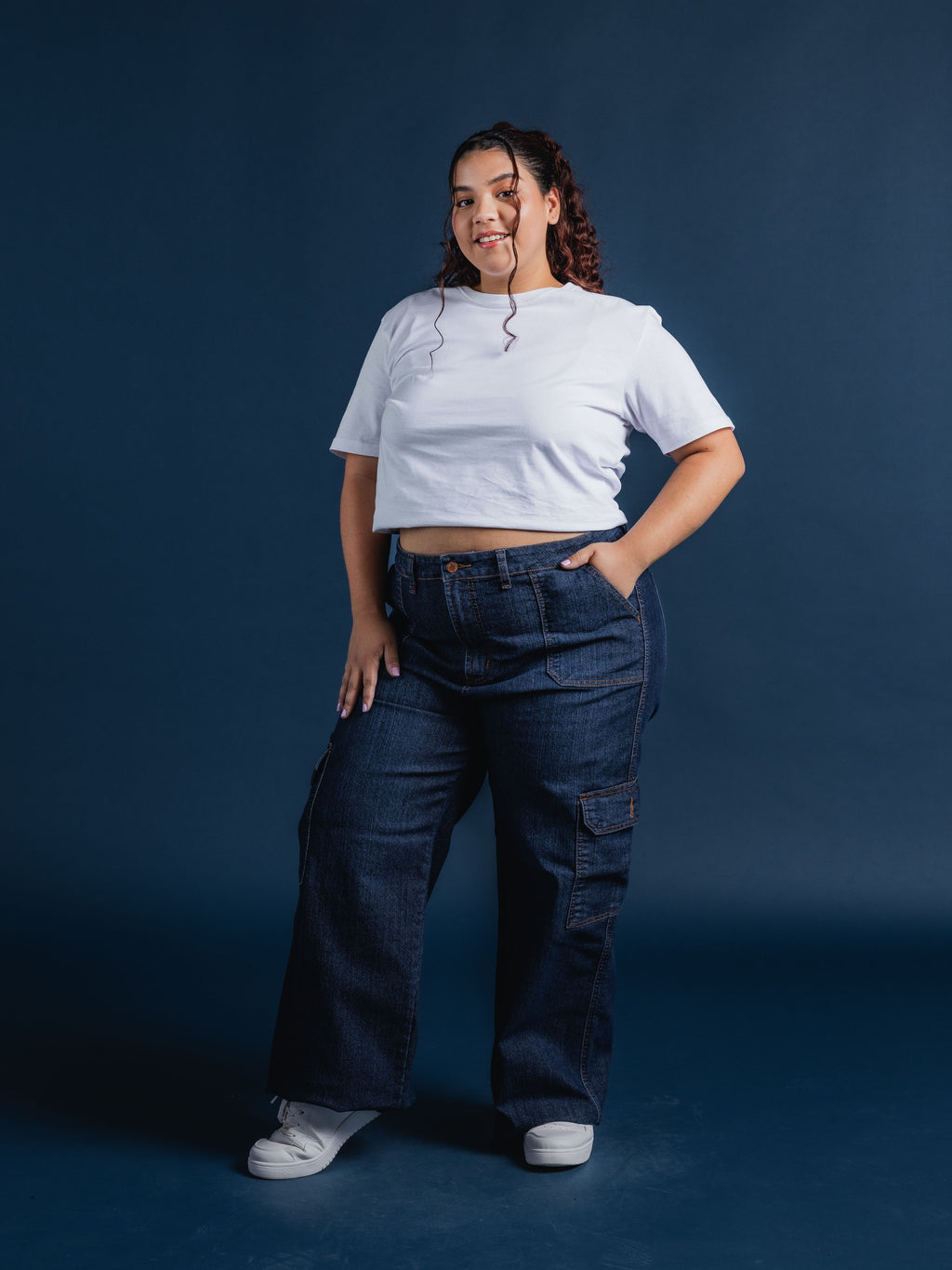 Jeans Mujer De Carriel Wide Leg / Cargo 585