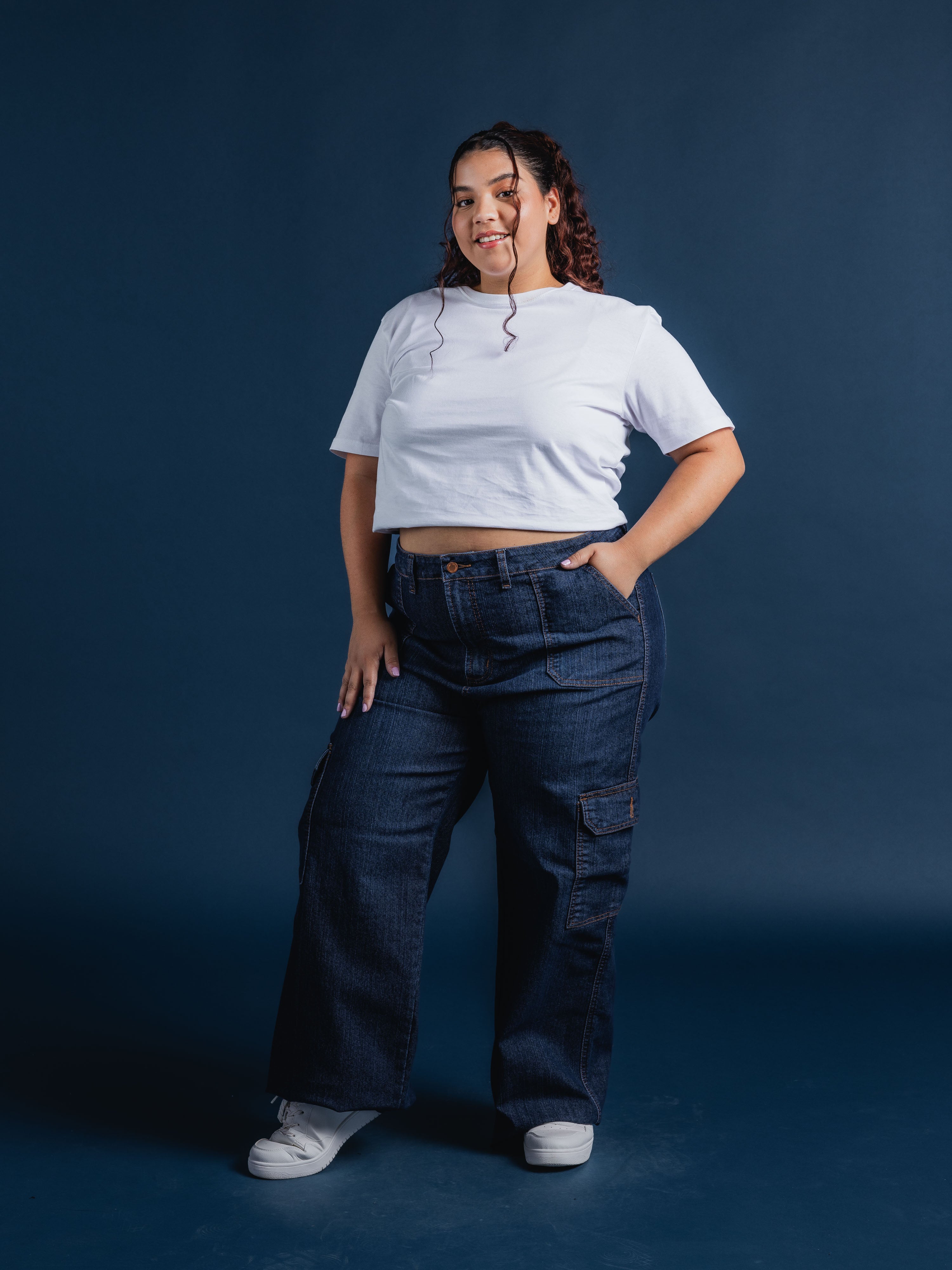 Jeans Mujer De Carriel Wide Leg / Cargo 585