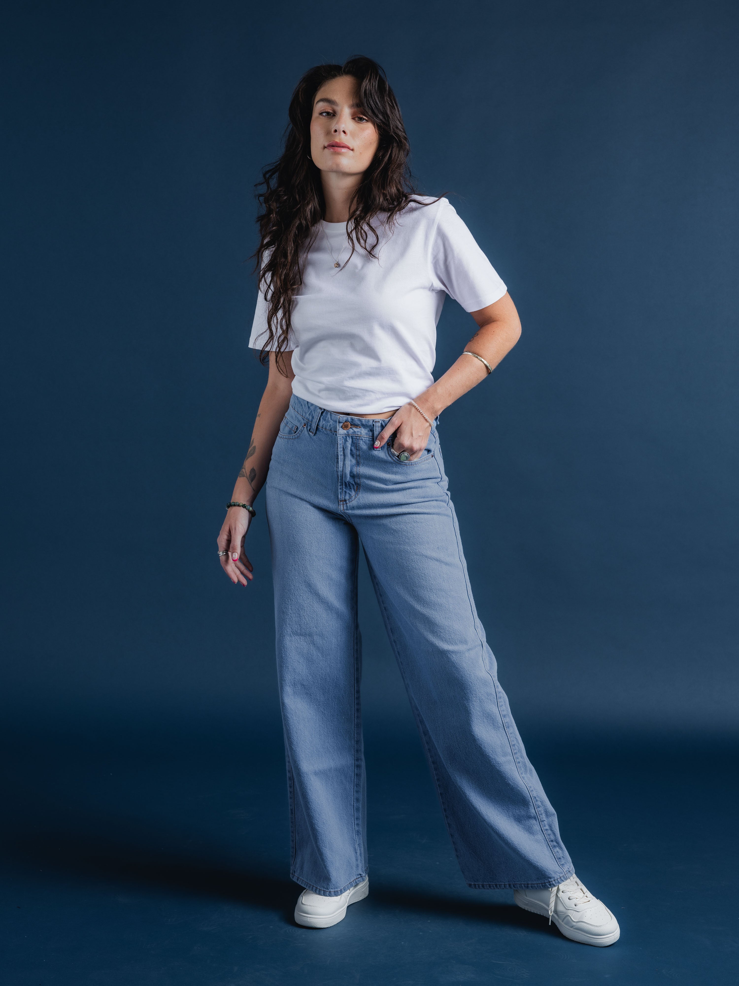 Jeans Mujer De Carriel Wide Leg 587