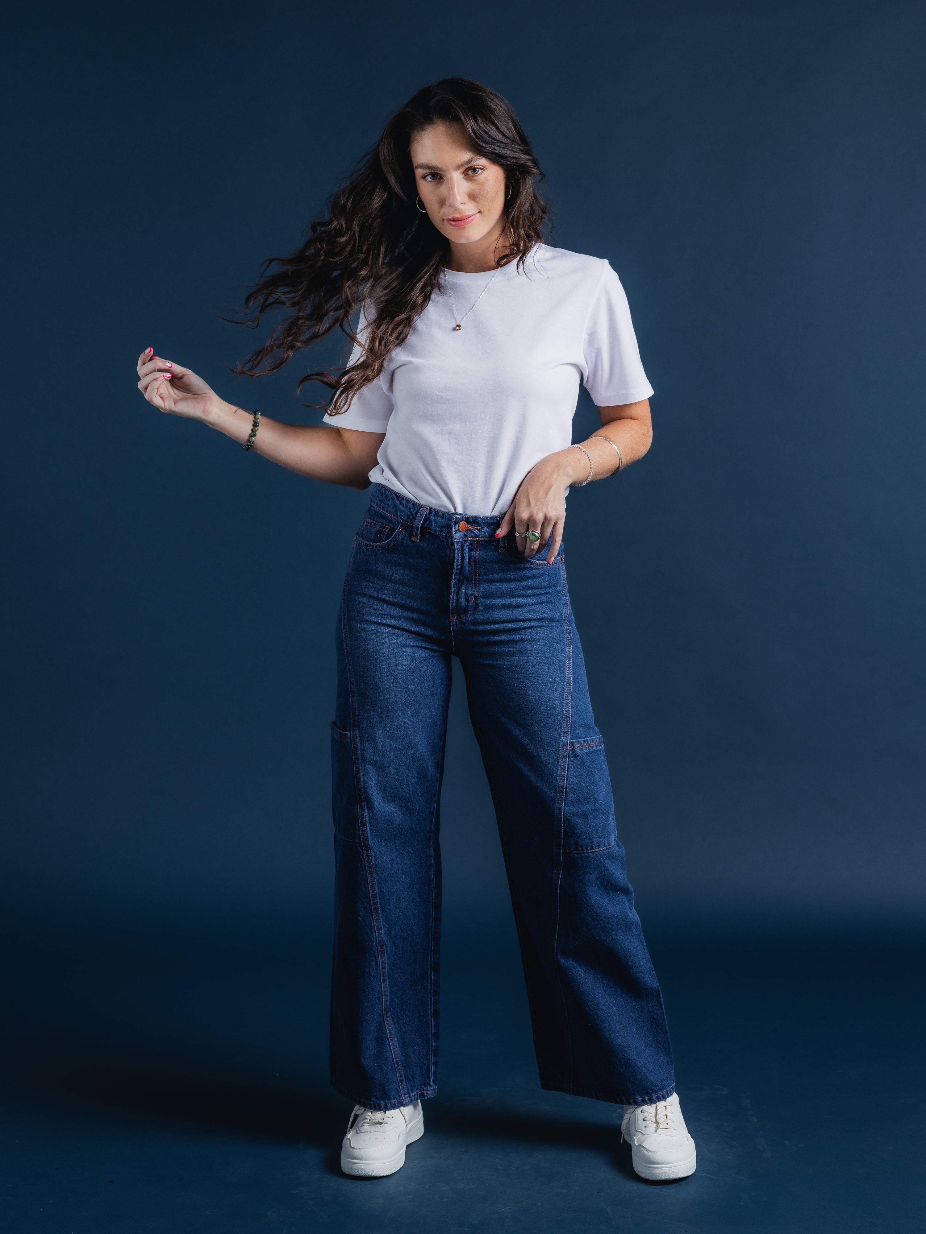 Jeans Mujer De Carriel Wide Leg 590