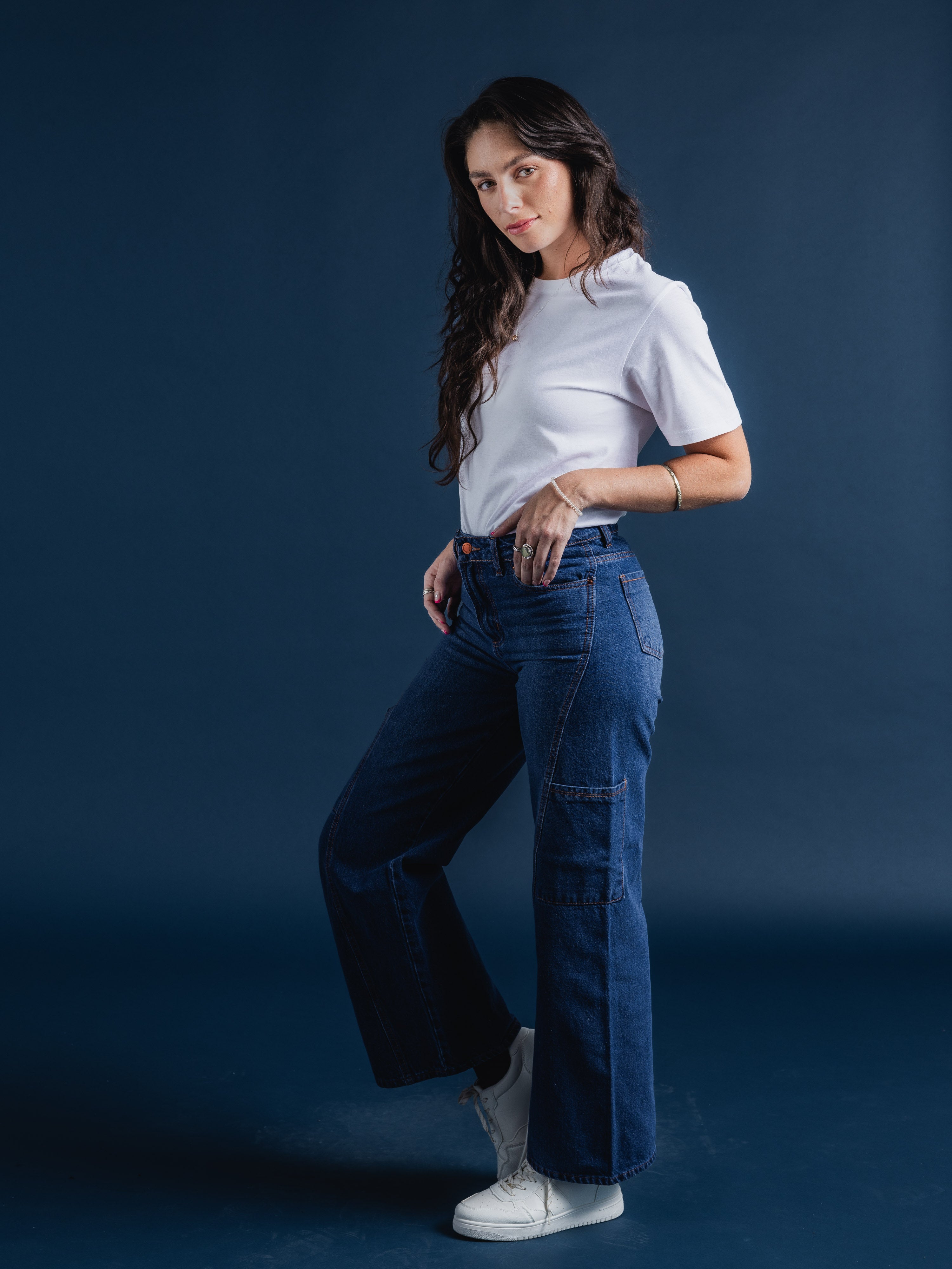 Jeans Mujer De Carriel Wide Leg 590