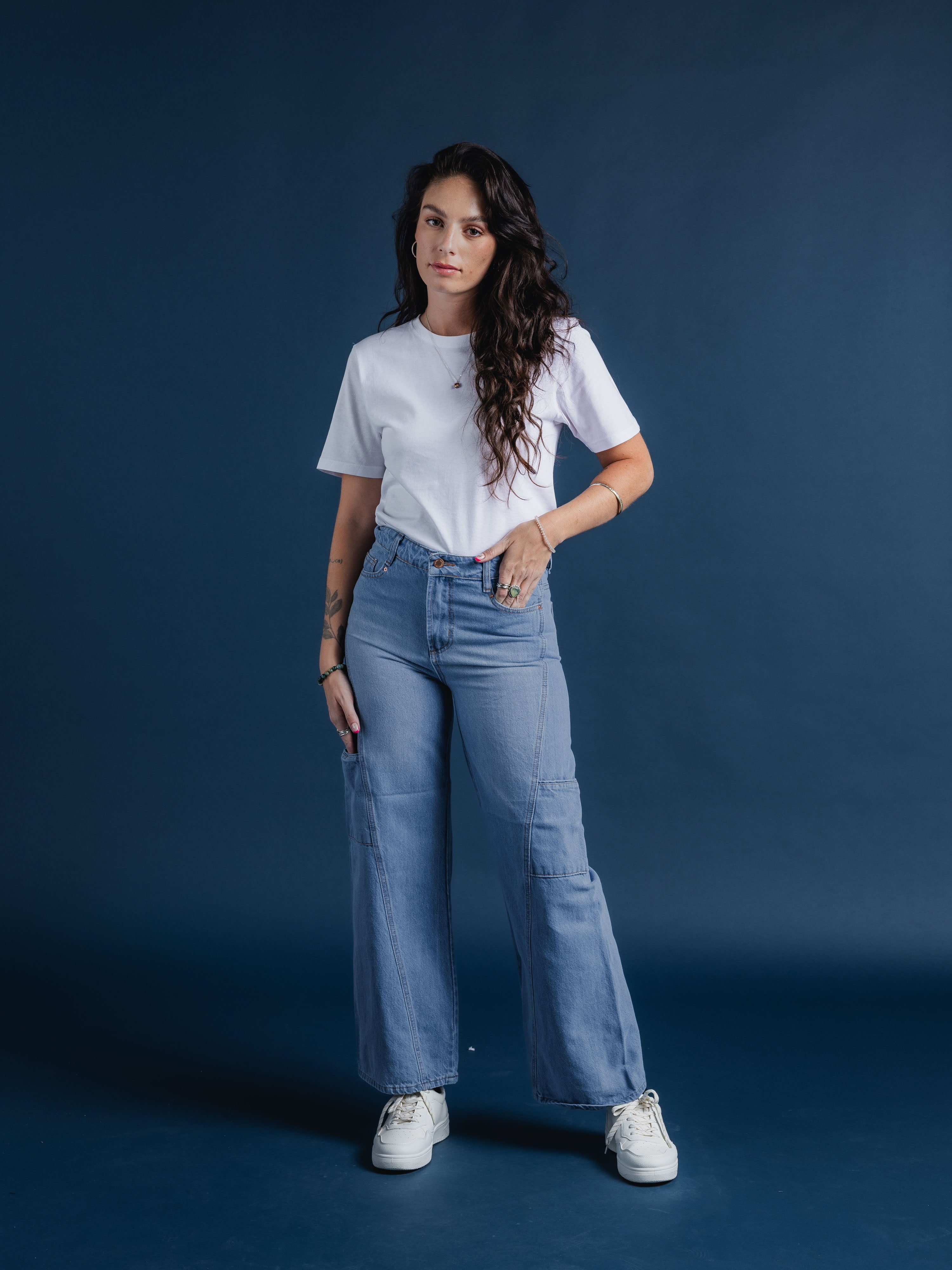 Jeans Mujer De Carriel Wide Leg 590