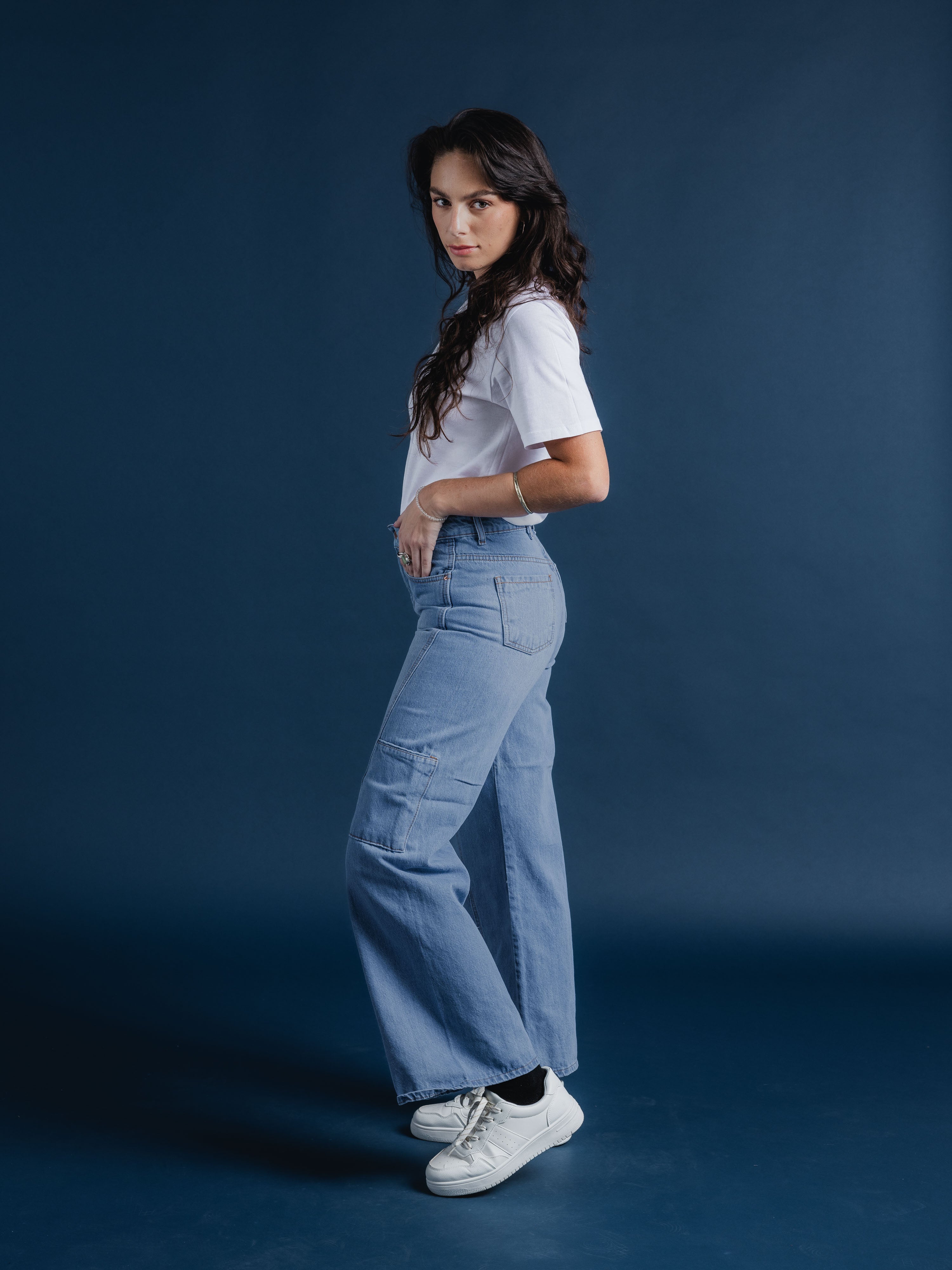 Jeans Mujer De Carriel Wide Leg 590